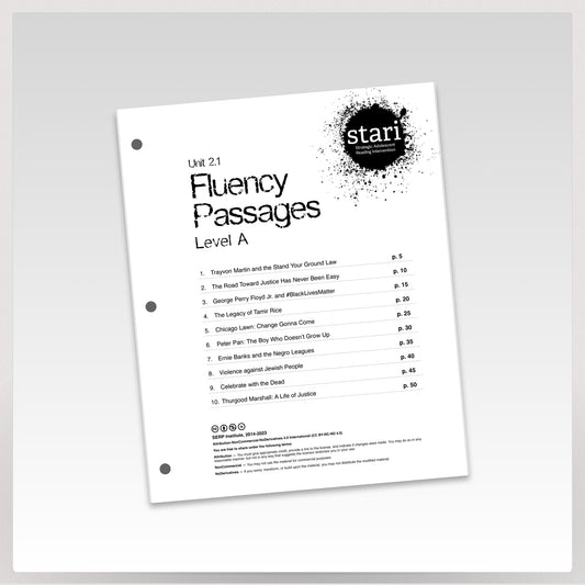 STARI 2.1 Student Fluency A